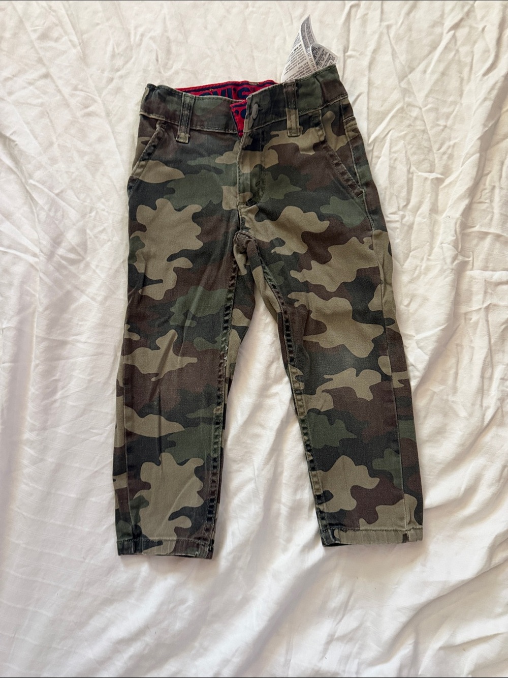 Levi's Kids Camo Jeans in Green and Brown